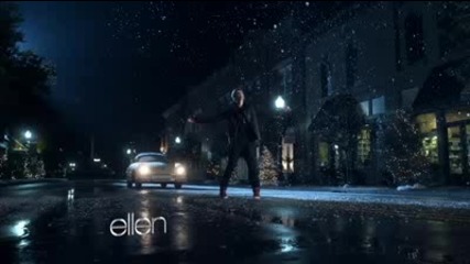 Ellen в видео на Джъстин - Mistletoe