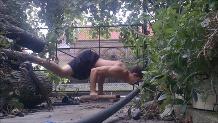 Street Workout Bulgaria - front lever and planche