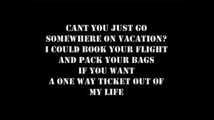 Simple Plan - Vacation {with Lyrics}