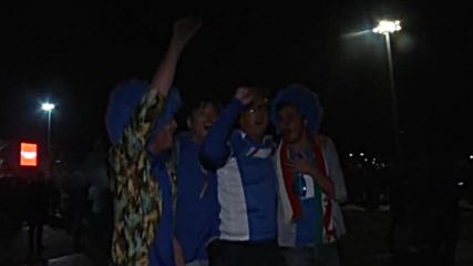 Феновете на Италия ликуват след успеха над Белгия