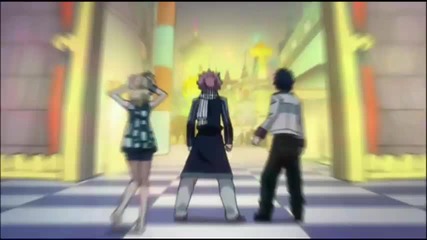 Fairy Tail - Natsu and Lucy vs Hughes