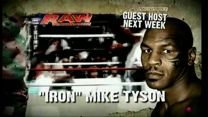 Wwe Raw Next Week Guest Host Mike Tyson 
