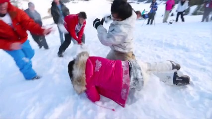 Забавната страна на зимата - Бой със снежни топки