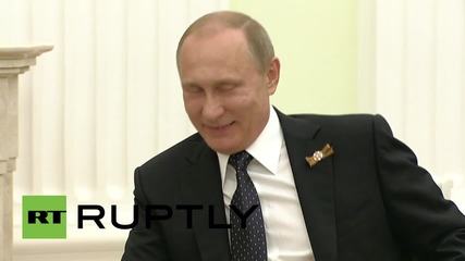 Russia: Putin and Czech President Zeman meet on V-Day