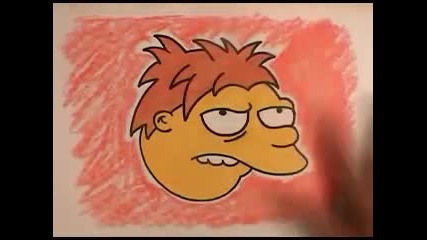 Рисуване на алкохолика Барни (герой от Семейство Симпън)
