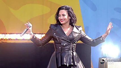 Невероятната! Demi Lovato - Neon Lights ( Live on Gma ) 2016