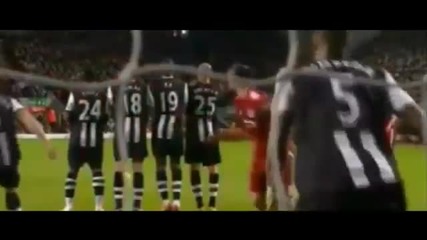 Bellamy Amazing Freekick Vs Newcastle - Liverpool Vs Newcast