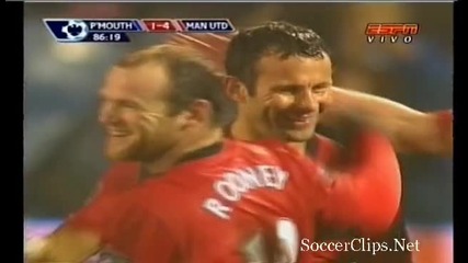 Portsmouth - 1 - 4 - Manchester United Fc - Ryan Giggs