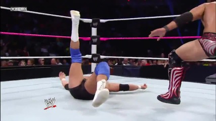 Justin Gabriel vs. Damien Sandow - Wwe Superstars 04.10.2013