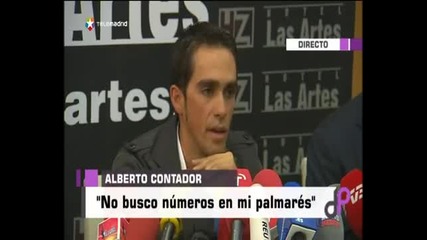 Пресконференцията на Алберто Контадор за решението на Арбитражния съд