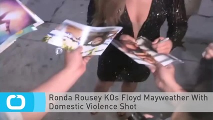 Ronda Rousey KOs Floyd Mayweather With Domestic Violence Shot