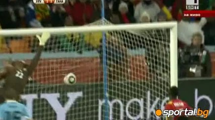 World Cup Уругвай 1 - 1 Гана 4 2 след дузпи 4:2 Всички голове 02.07.2010 