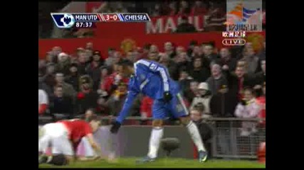 Manchester United - Chelsea 3 - 0 11.01.2009 Гол на Бербатов
