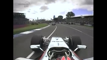 F1 2006 Australian Gp- Alonso vs Raikkonen vs Button