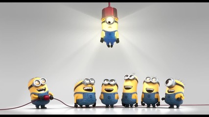 Despicable Me 2 - Жълтурковците свалят лампата - смях