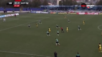 Ключовите моменти в мача между Черно море и Ботев