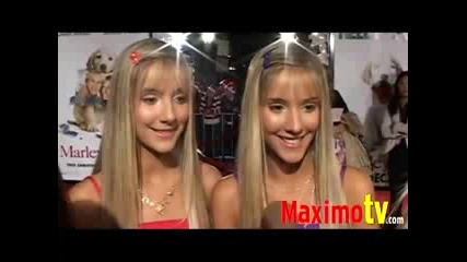 Milly & Becky Rosso at Marley & Me Premiere Red Carpet Los Angeles