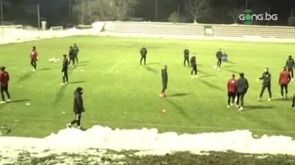 Последна тренировка на ЦСКА преди мача с Рома