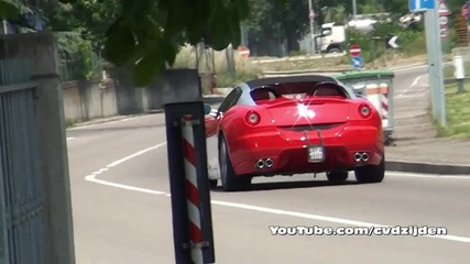 New Ferrari 599 Sa Aperta on the Road!! Great Sound!!