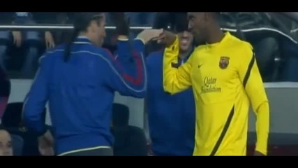 Много красив гол на Даниел Алвеш при победата на Барселона над Майорка с 5 - 0