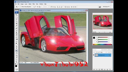 photoshop cs 3 kak da svetnem farovete na kolata ? 