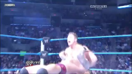 The Miz - Backbreaker + Neckbreaker combo