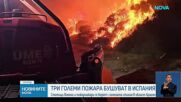 Голям пожар в Испания изпепели над 12 000 хектара земя