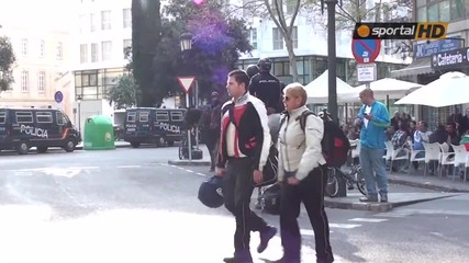 Сериозна охрана по улиците на Валенсия преди реванша на " Орлите " от Разград