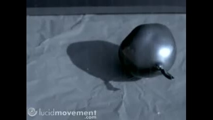 A water balloon not exploding in high - speed 