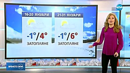 Прогноза за времето (30.12.2017 - обедна емисия)