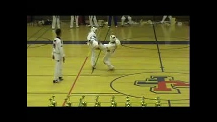Connecticut World Champion Taekwondo Wtf Masters demonstration(540, triple, sparring)