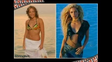 shakira vs lafee.кой кого имитира