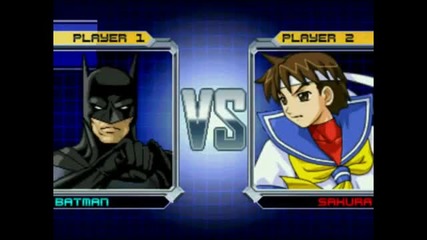 Batman Vs Sakura mugen battle