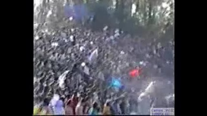 Ultras Levski on Cupfinal 2000 part 1