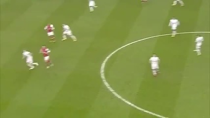 Aaron Ramsey's great play to win the freekick-control-nutmeg