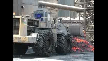 Pewag Tiretyre Protection Chains In Hot Slag Operation