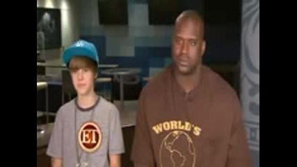 Justin Bieber bezmylven - bukvalno - With Shaq (avgust 2010) 