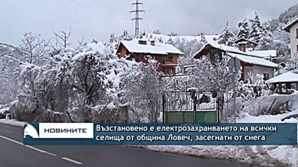 Четири села в община Ловеч все още са без ток, работи се по повредите