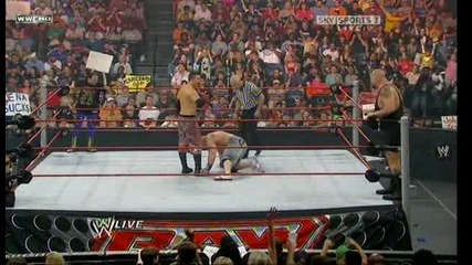 Raw 06/01/09 The Miz & Big Show vs Chavo Guerrero & John Cena