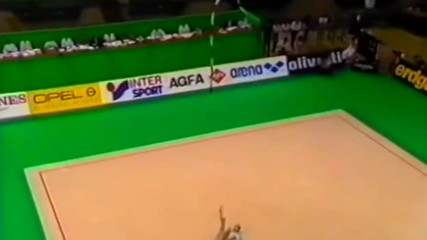 Лили Игнатова на Европейското първенство по художествена гимнастика, Флоренция, 1986 г