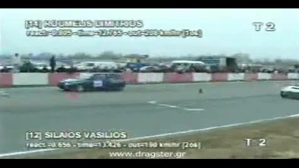 Fiat Uno Turbo 450hp Vs Honda Civic V - tec Turbo Hellenic Dra 