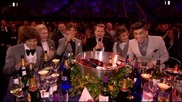 One Direction - Първо интервю след спечелването на Brit Awards с James Corden