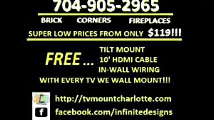 Tv Mounting Service Charlotte Nc 704-905-2965 Free Tv Mount With Installation - Youtube
