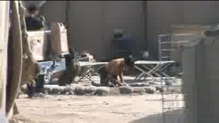 Afghan Army Mortar Team Firing