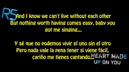 Easy Love - R5 [english and Spanish Lyrics]