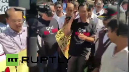 Malaysia: Taxi drivers protest against Uber in Kuala Lumpur