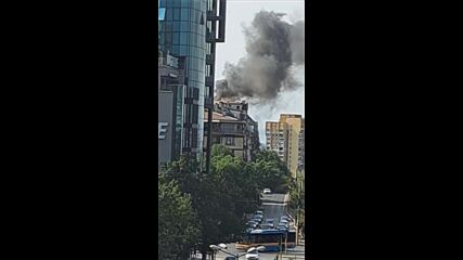Пожар в Центъра на София