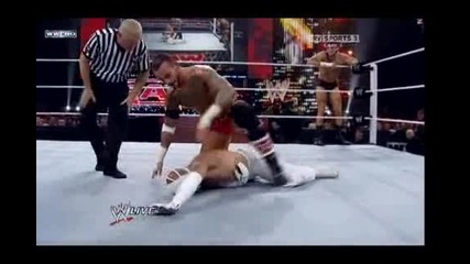 wwe raw 04.04.2011 Randy Orton & Rey Mysterio vs Cm Punk & Cody Rhodes 