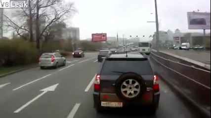 С пътна камера в Русия - инциденти при изпреварване