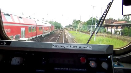 Пътуване в кабината на руски дизелов локомотив серия 07 в Германия